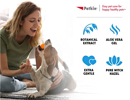 Petkin Jumbo Earwipes 80 Wipes - Petsgool Online