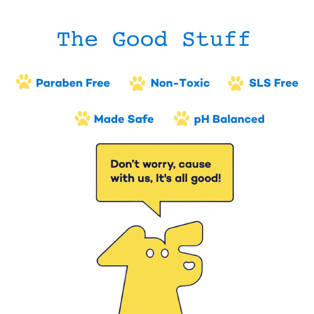 The Good Paws Ruffunzel Long Coat Shampoo | Reduces tangles | Removes mats & Restores shine | All Natural Green Tea & Aloe Vera | Dog Shampoo For Shih Tzu, Golden Retriever, German Shepherd | Muskmelon (Allergen Free) 250 ml
