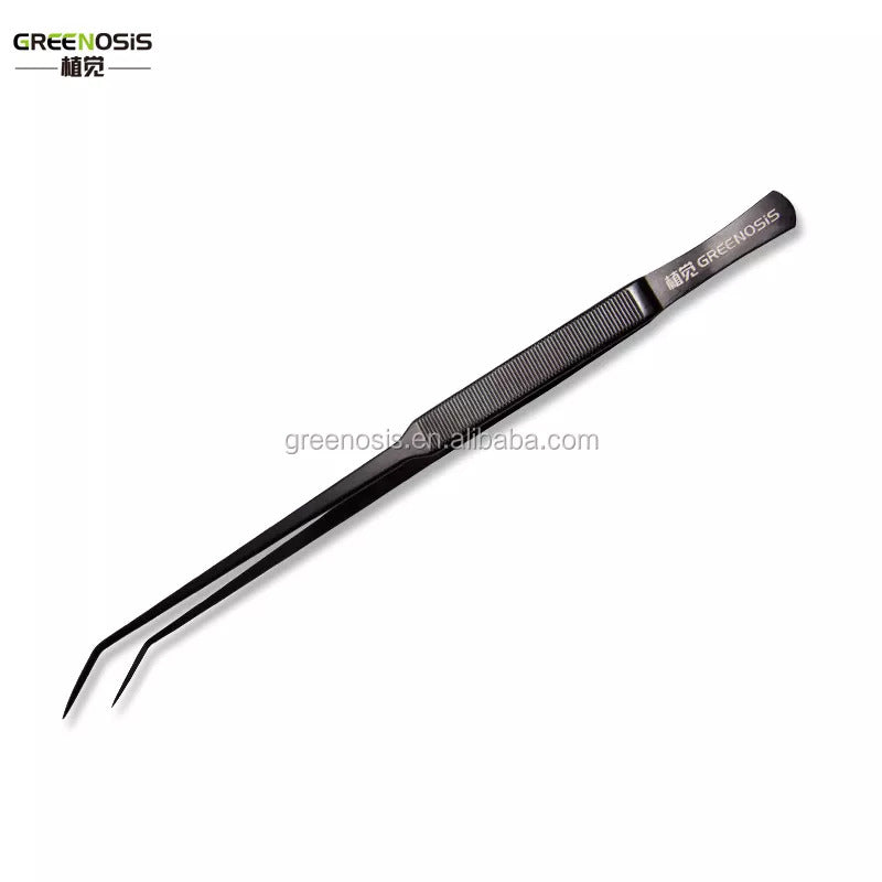 Greenosis Black Curved Tweezer (25cm)