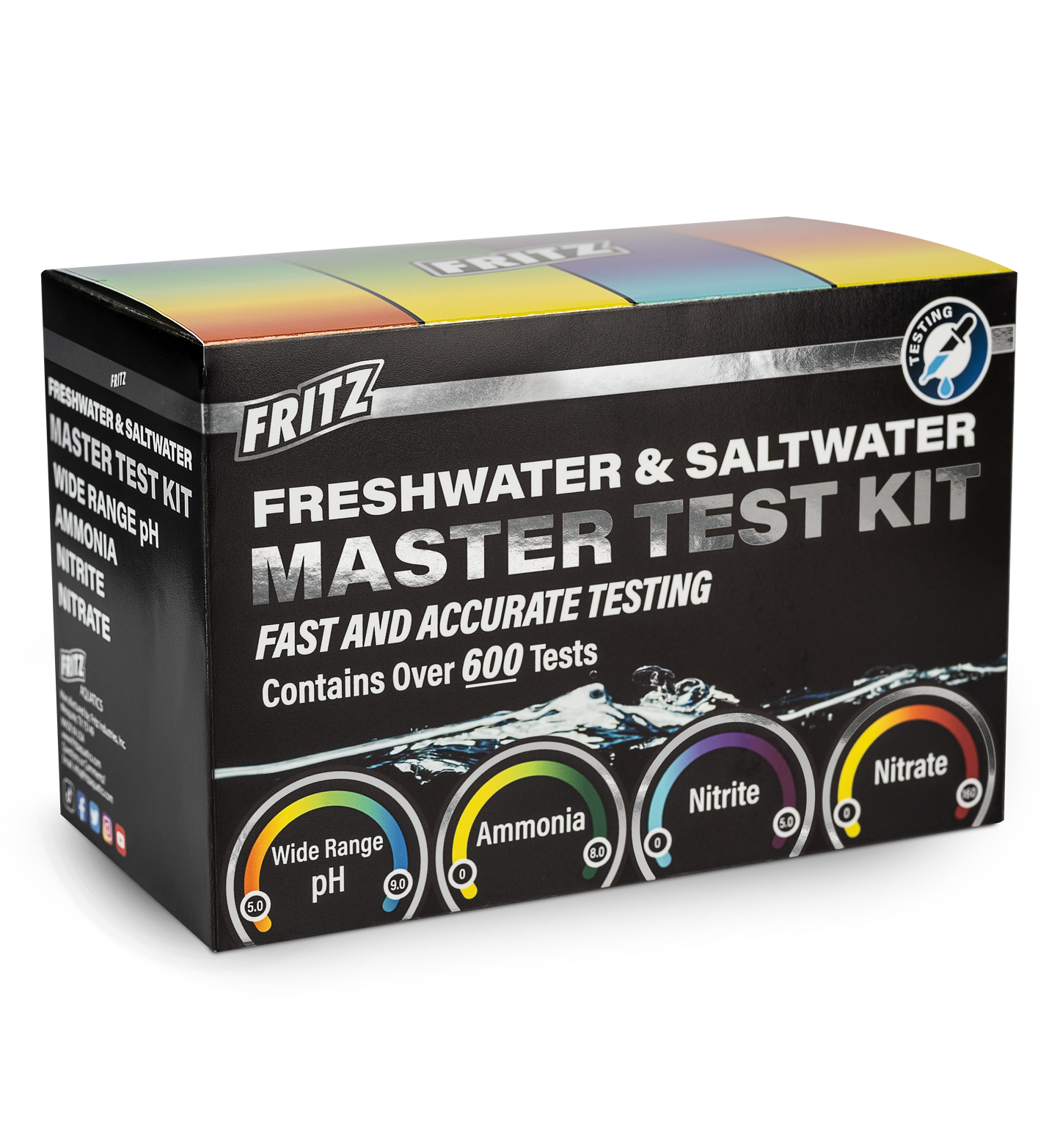 Fritz Aquatics Master Liquid Test Kit (600 Tests)