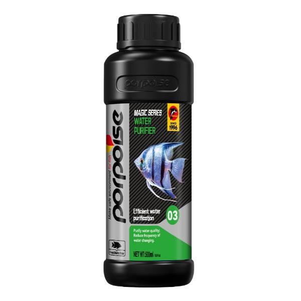 Porpoise Water Purifier (500ml) | Clears Cloudy Water in Aquarium | Fish Tank