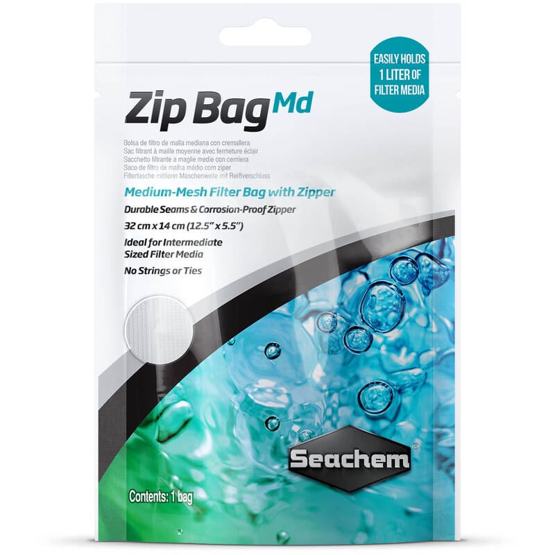 Seachem Zip Bag – Medium Mesh 12.5″ X 5.5″