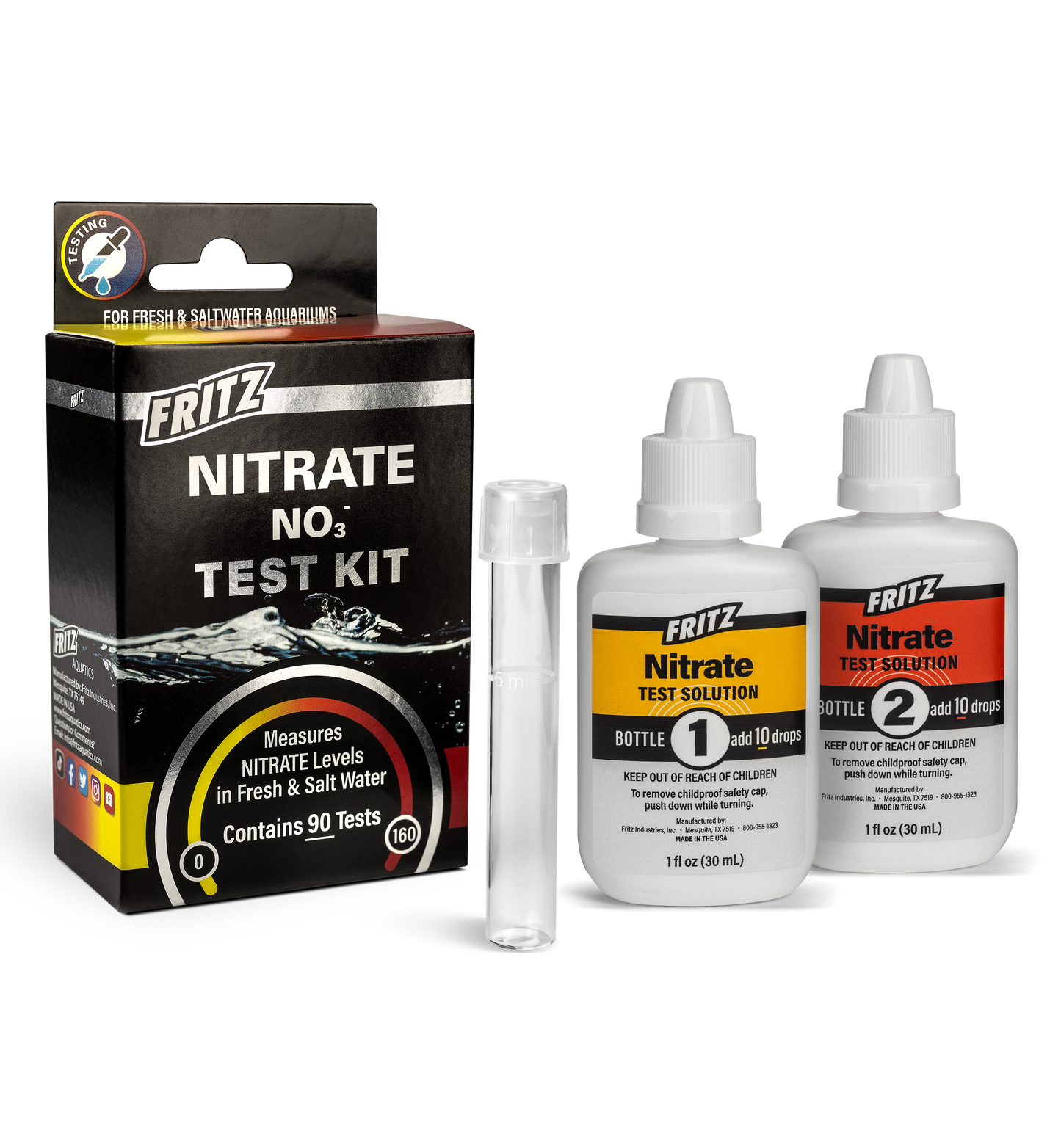 Fritz Aquatics Nitrate Liquid Test Kit (90 Tests)