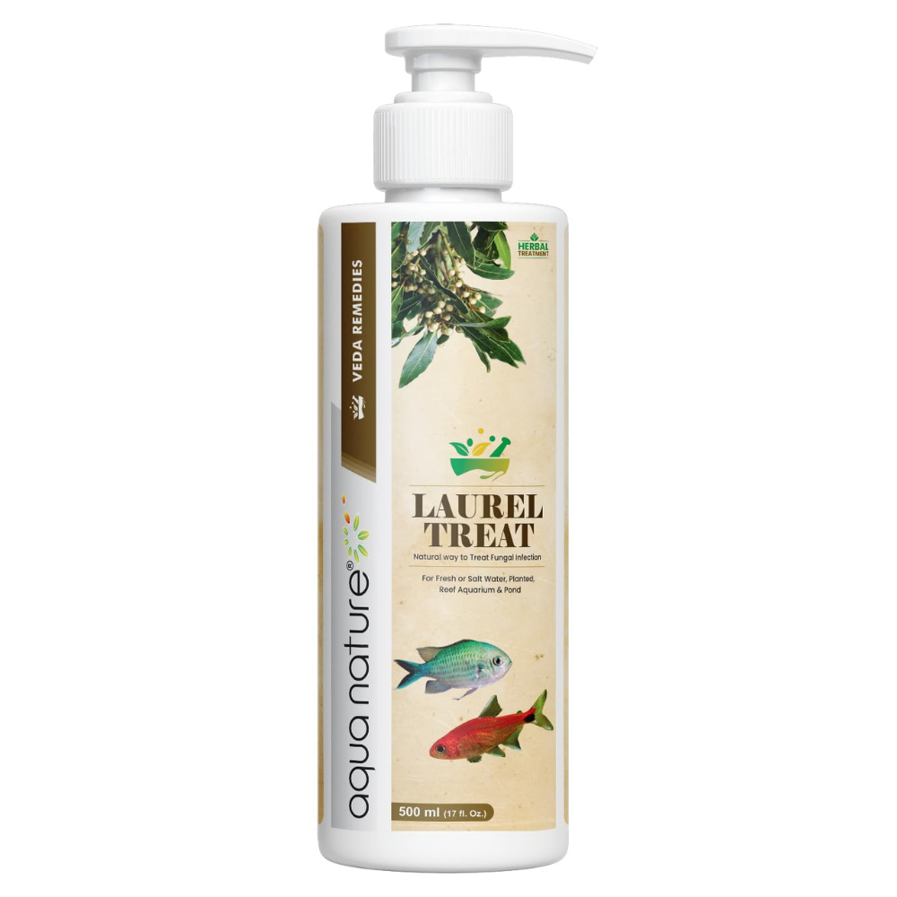 AquaNature Veda Remedies Laurel Treat Natural Way to Treat Fungal Infection for Freshwater, Saltwater, Reef, Planted Aquariums & Pond