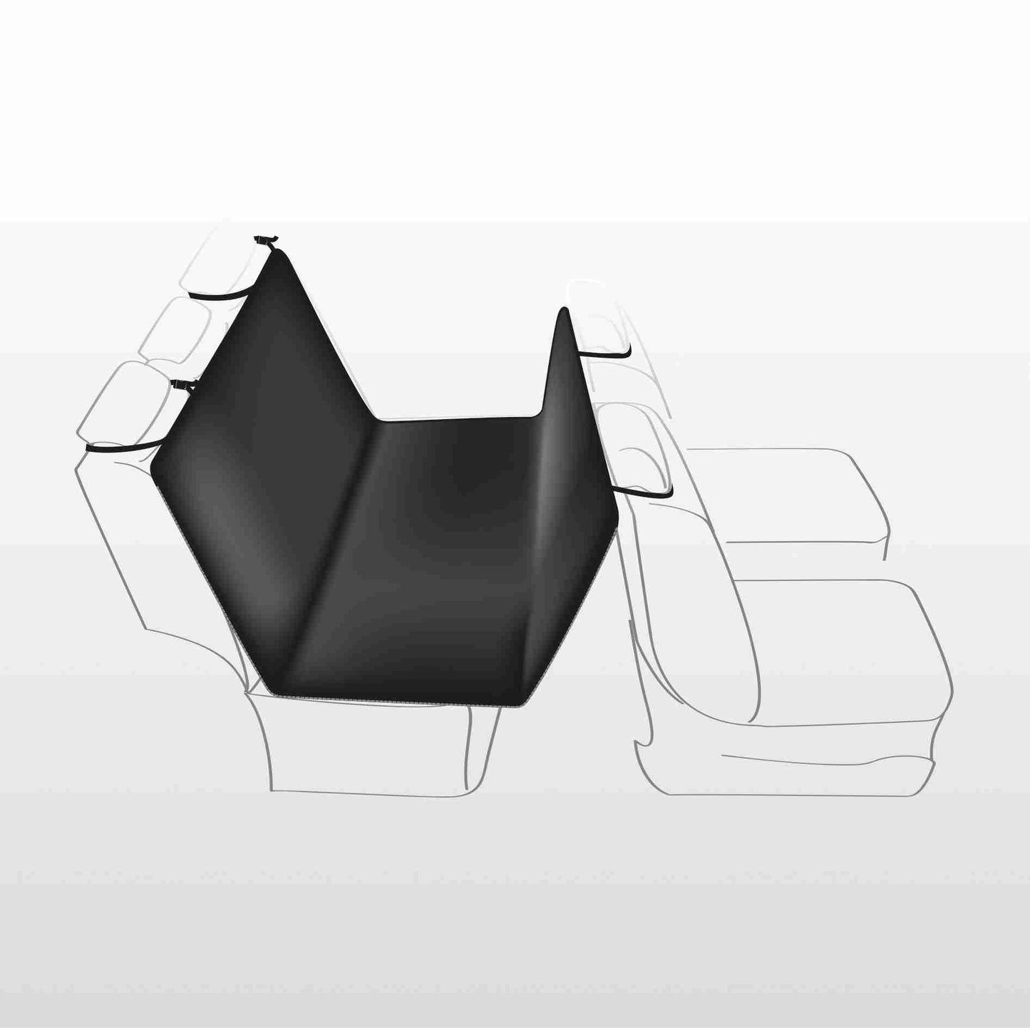 Trixie Car Seat Cover Black,1.45 x 1.60 meters - Petsgool Online