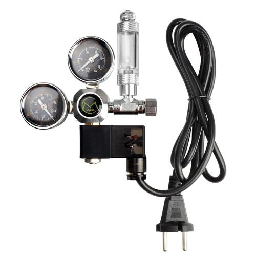 Mufan Dual Gauge CO2 Regulator with solenoid - Petsgool Online