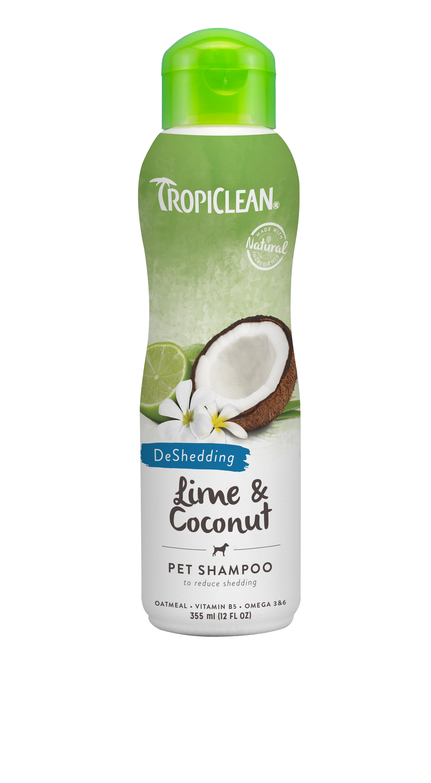 Tropiclean Lime & Coconut Shampoo Reduces Shedding, 355 ml - Petsgool Online