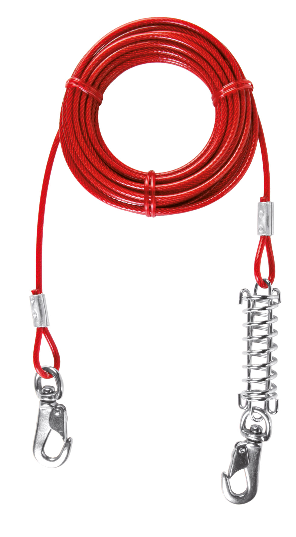 Trixie Germany Tie Out Cable, Length: 8 m / 26 ft. Upto 50 kg, Red - Petsgool Online