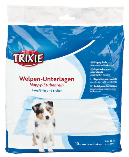 Trixie Germany Nappy Puppy Pad 10 Pads Pack, (60 x 60 cm) 24 x 24 inch - Petsgool Online