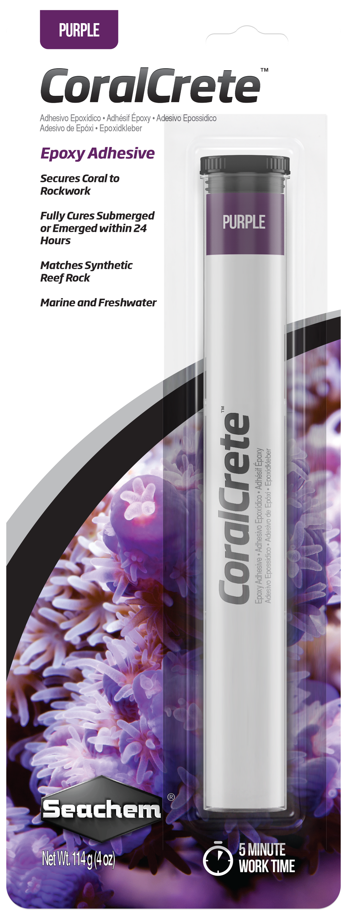 Seachem CoralCrete 114 g, Purple