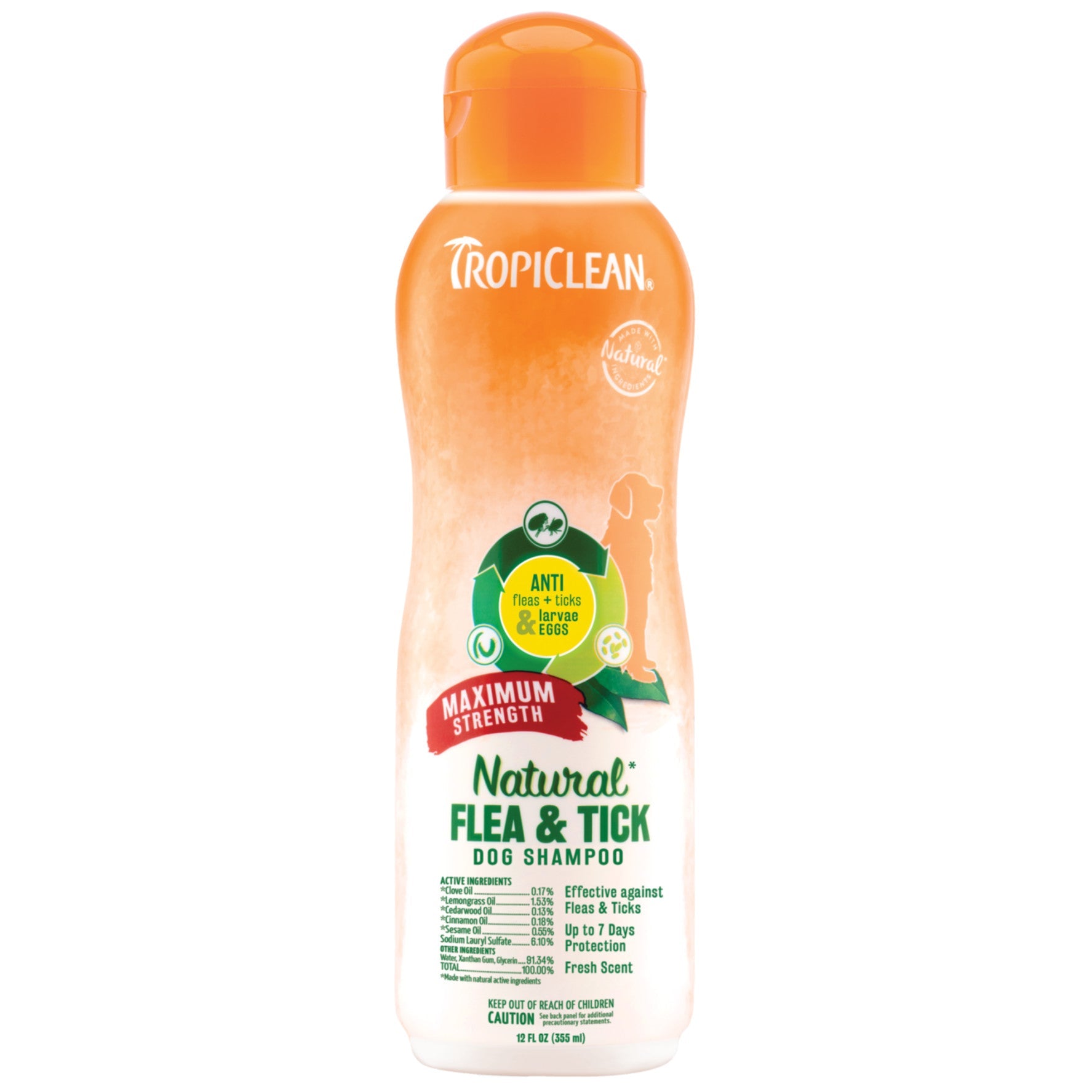 Tropiclean Natural Flea & Tick Shampoo Maximum Strength - Petsgool Online