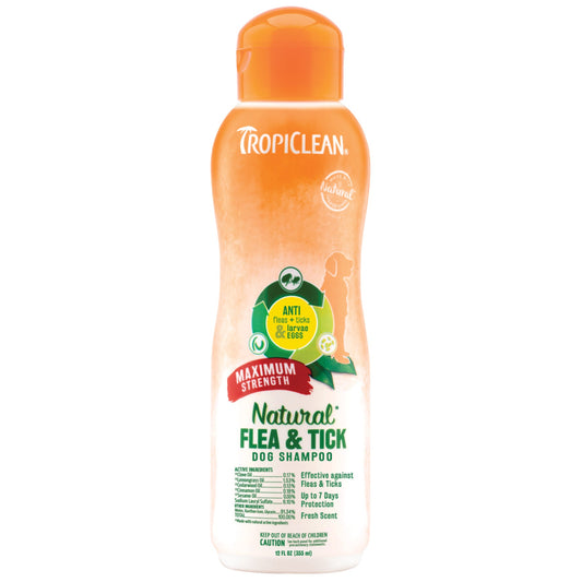 Tropiclean Natural Flea & Tick Shampoo Maximum Strength - Petsgool Online