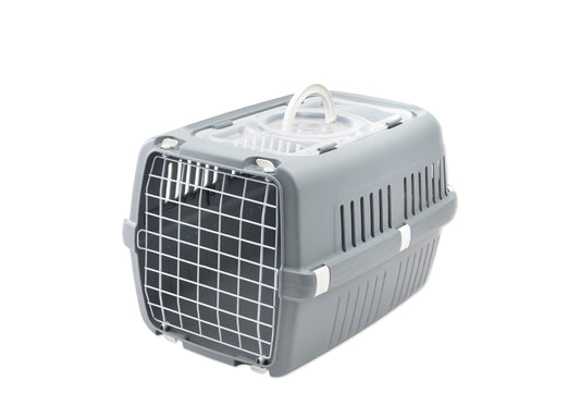 Savic Zephos 2 Open Pet Carrier, 22 x 15 x 13 inch, Grey - Petsgool Online