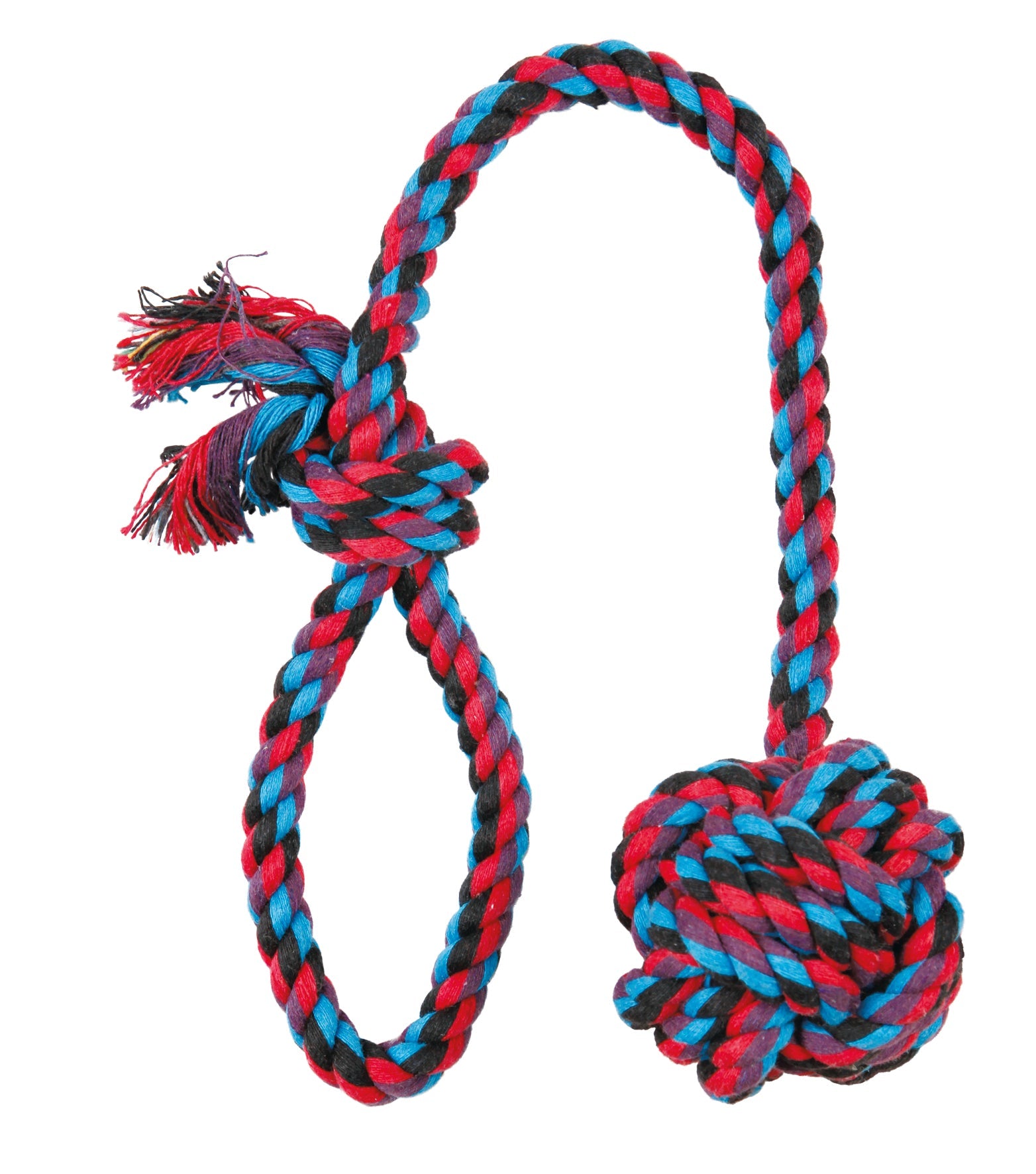 Trixie, Playing Rope with Woven-in Ball - Petsgool Online