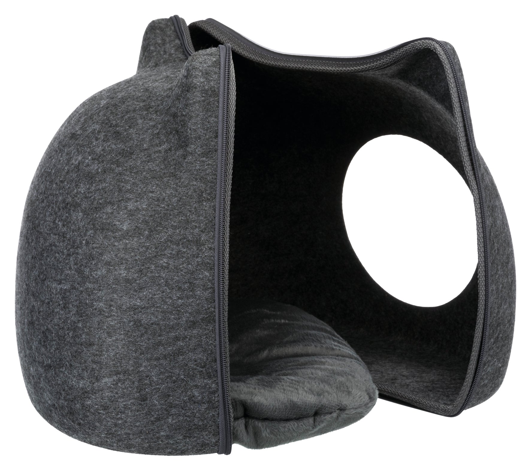 Trixie Cat Cuddly Cave, Anthracite, 15 x 15 x 14 inch - Petsgool Online