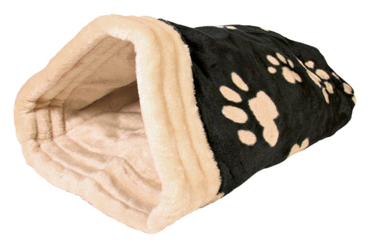 Trixie Jasira Cuddly Bag, 25 × 27 × 45 cm, Black / Beige - Petsgool Online
