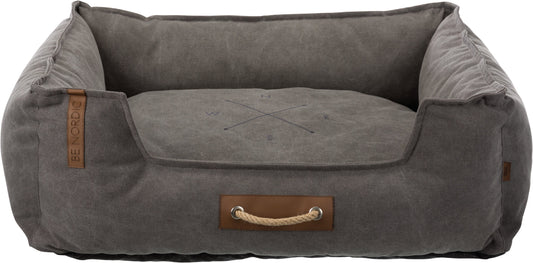 Trixie BE NORDIC Bed Fohr, 80 x 60 cm (31 x 24 inch), Dark Grey - Petsgool Online