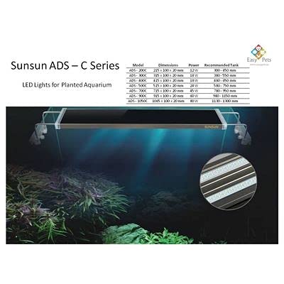 Sunsun ADS 200C Aquarium LED Light - Petsgool Online