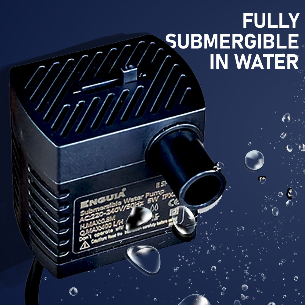 Enguia Nano Submersible water pump 400 L/h - Petsgool Online
