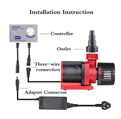 Sunsun JDP 6000 Controllable DC Variable Water Pump - Petsgool Online