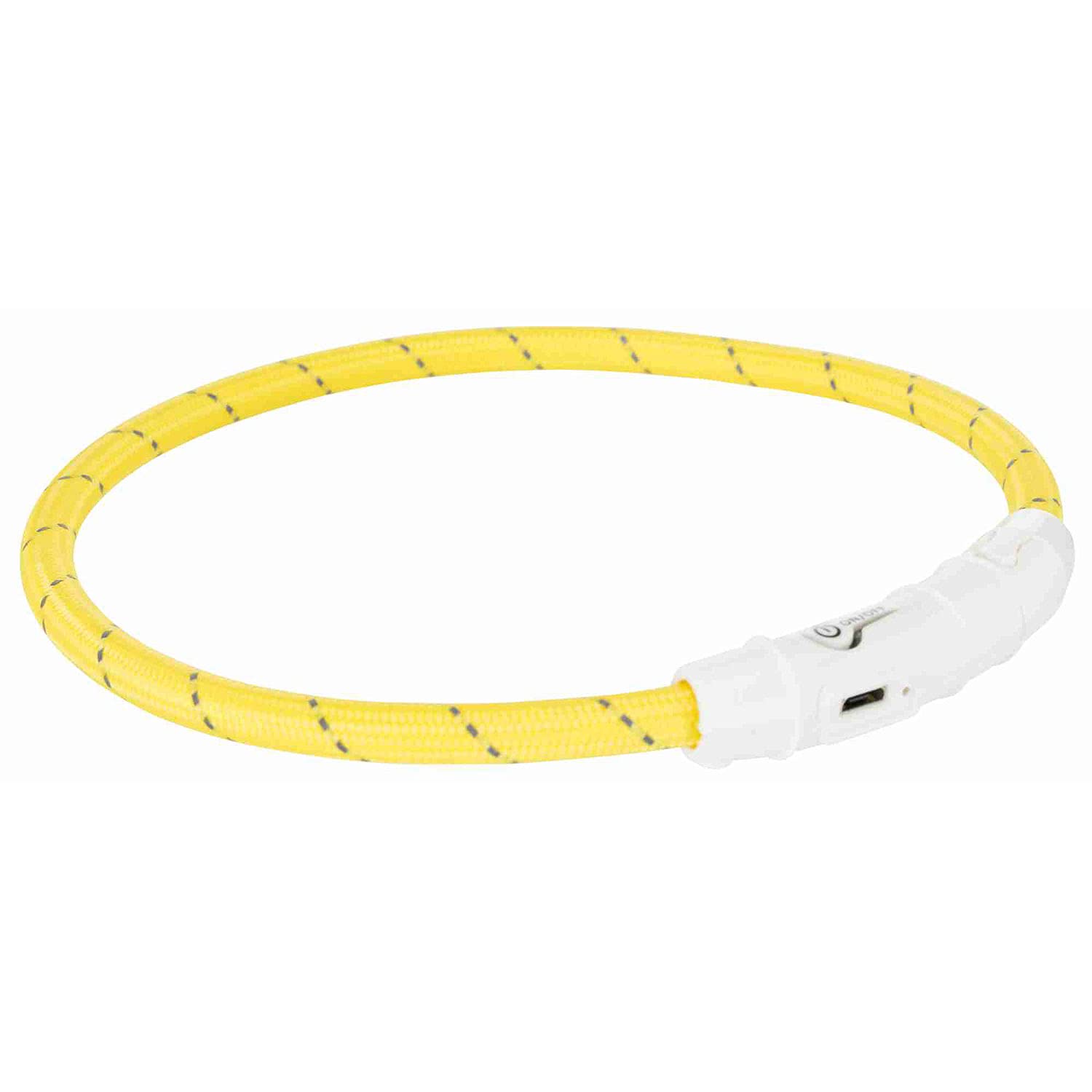 Trixie Germany USB Flash Light Ring Collar,Yellow Color - Petsgool Online