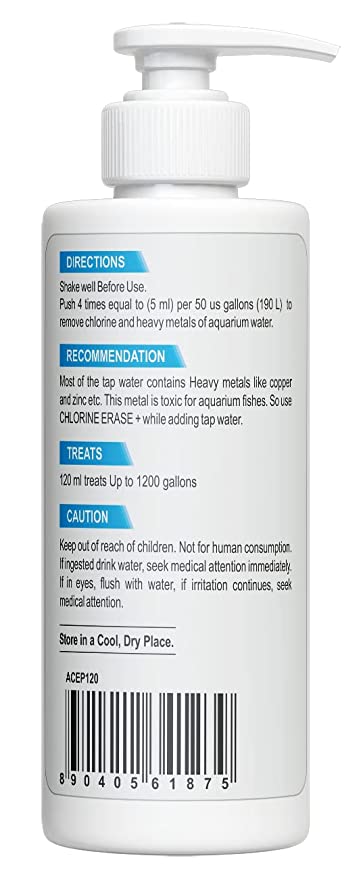 Aqua Nature Chlorine Erase + 120 ml (Pack of 2)