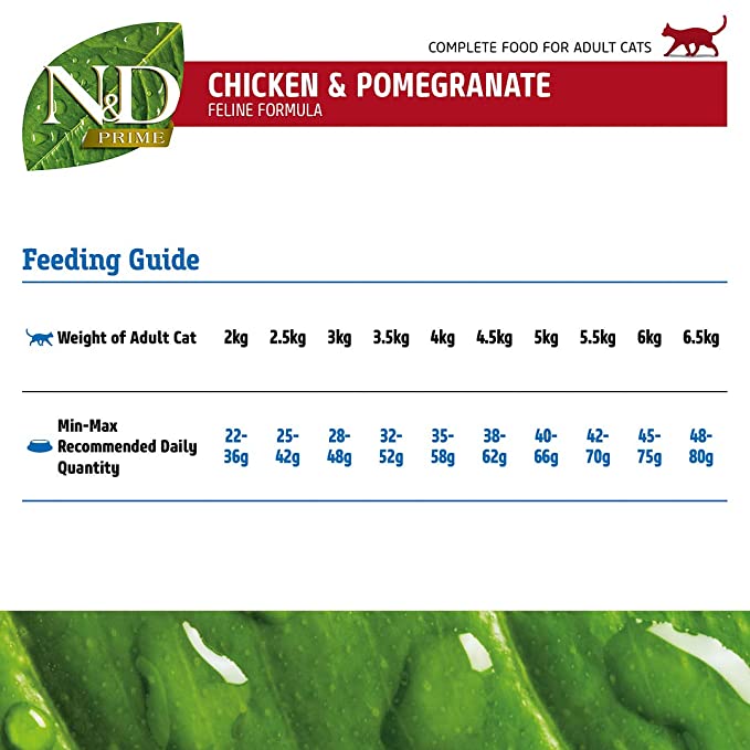 Farmina N&D Prime Chicken & Pomegranate Adult Dry Cat Food 5kg - Petsgool Online