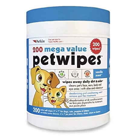 Petkin Mega Value Petwipes 200 Wipes - Petsgool Online