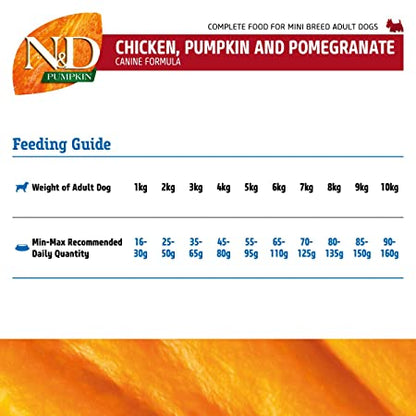 Farmina N&D Pumpkin, Chicken & Pomegranate Adult Mini 7kg - Petsgool Online