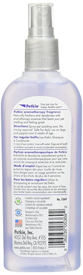 Petkin Aromatherapy Spa Fragrance Lavender, 150ml - Petsgool Online