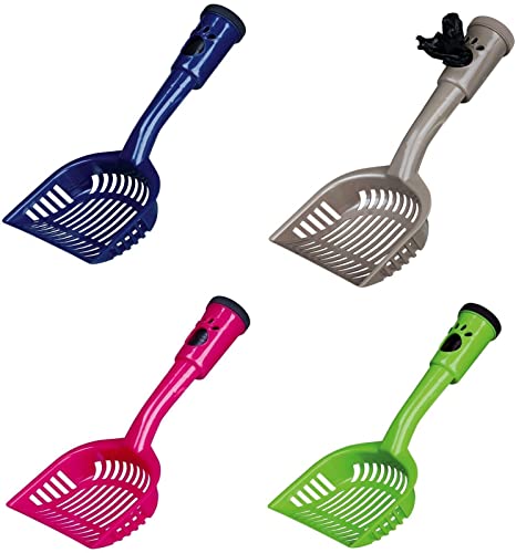 Trixie Litter Scoop with Dirt Bags, for clumping litter, 20 bags 38 cms M - Petsgool Online