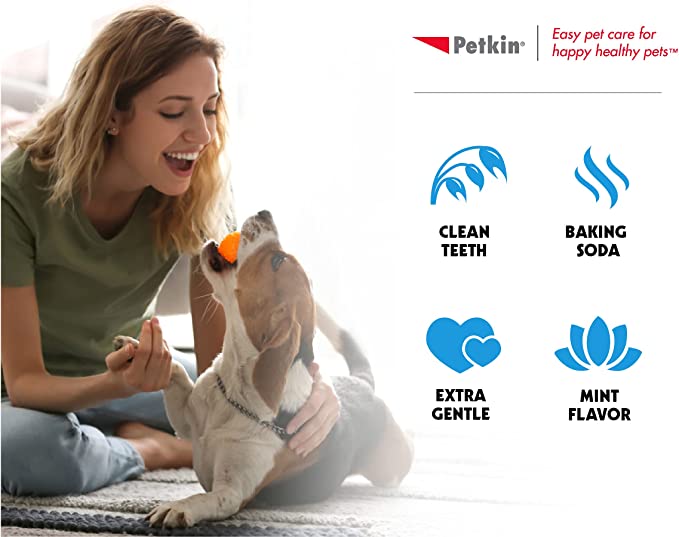 Petkin Plaque Fresh Mint Toothwipes 40 counts - Petsgool Online