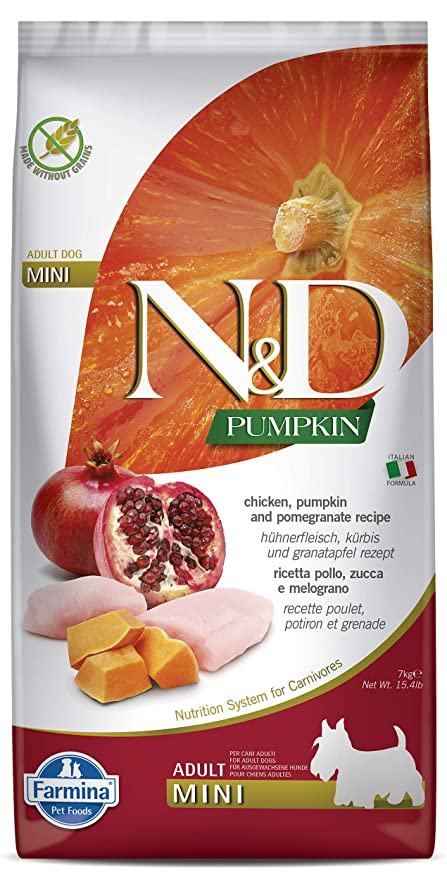 Farmina N&D Pumpkin, Chicken & Pomegranate Adult Mini 7kg - Petsgool Online