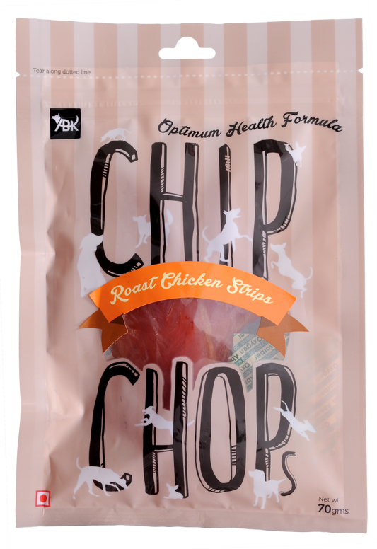 Chip Chops Dog Treats -Roast Chicken Strips,70g - Petsgool Online