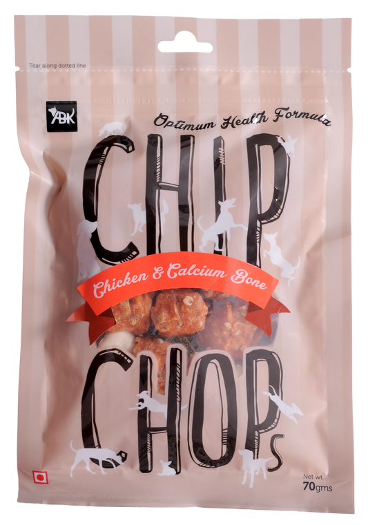 Chip Chops Dog Treats - Chicken & Calcium Bone - 70 g - Petsgool Online