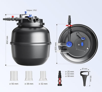 Sunsun CPF-50000 Series Bio Pressure Pond Filter 55W