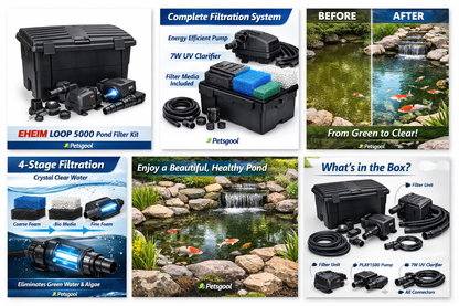 Eheim Loop 5000 Pond Filter Kit with Pump & UV Clarifier | Complete Filtration System