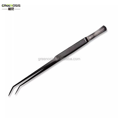 Greenosis Black Curved Tweezer (25cm)