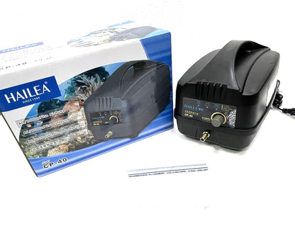 Hailea CP-40 AC/DC Aquarium Air Pump with Battery Backup | 40L/min High Output Oxygen Pump for Fish Tank & Pond