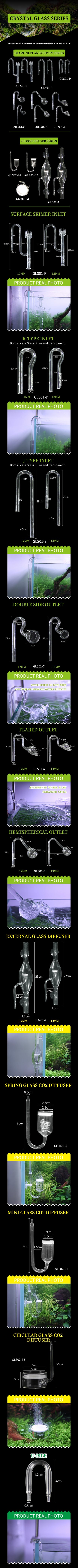 Greenosis Glass Inlet Skimmer Lilly Pipe (GLS01-F)