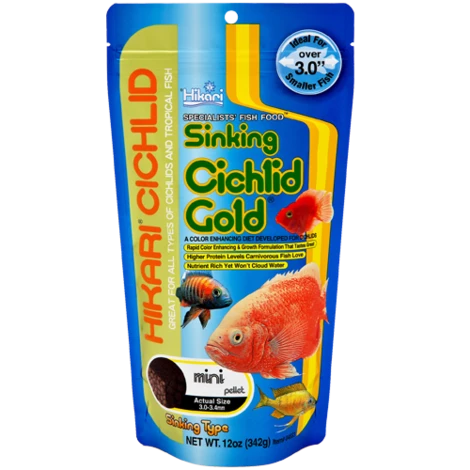 Hikari Cichlid Gold Sinking Mini 342gm - Petsgool Online