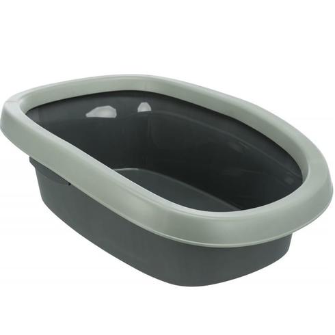 Trixie Be Eco Carlo cat litter tray, with rim, 31 × 14 × 43 cm, anthracite/grey-green - Petsgool Online