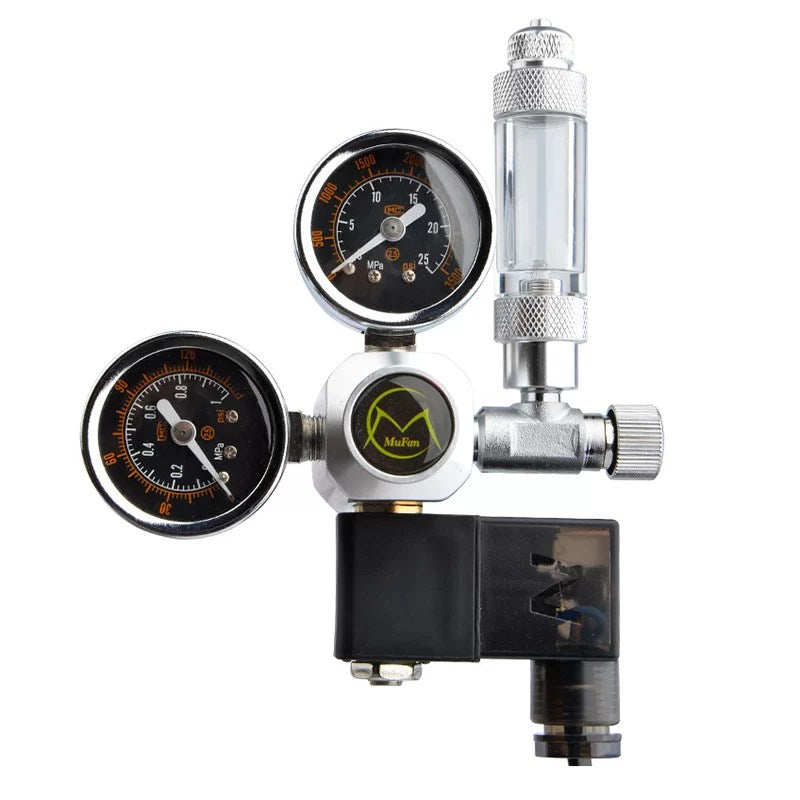 Mufan CO2 Regulator Dual Gauge Without Solenoid - Petsgool Online