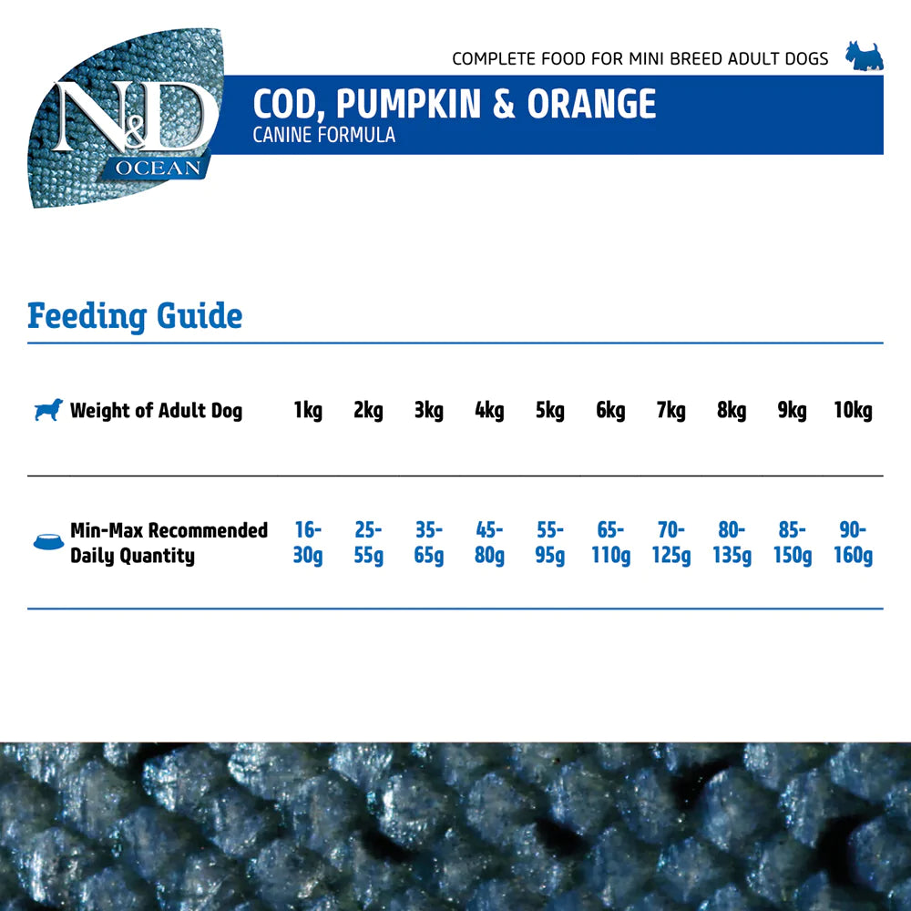 Farmina N&D Ocean Adult Mini Dry Dog Food 800g - Petsgool Online