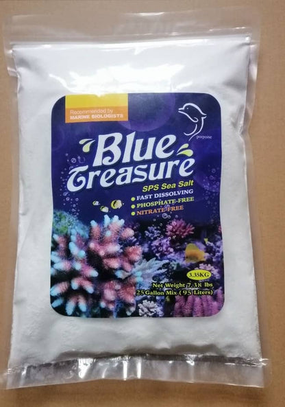 Blue Treasure SPS Sea Salt for Saltwater 20KG Bucket | Marine Aquarium Tanks