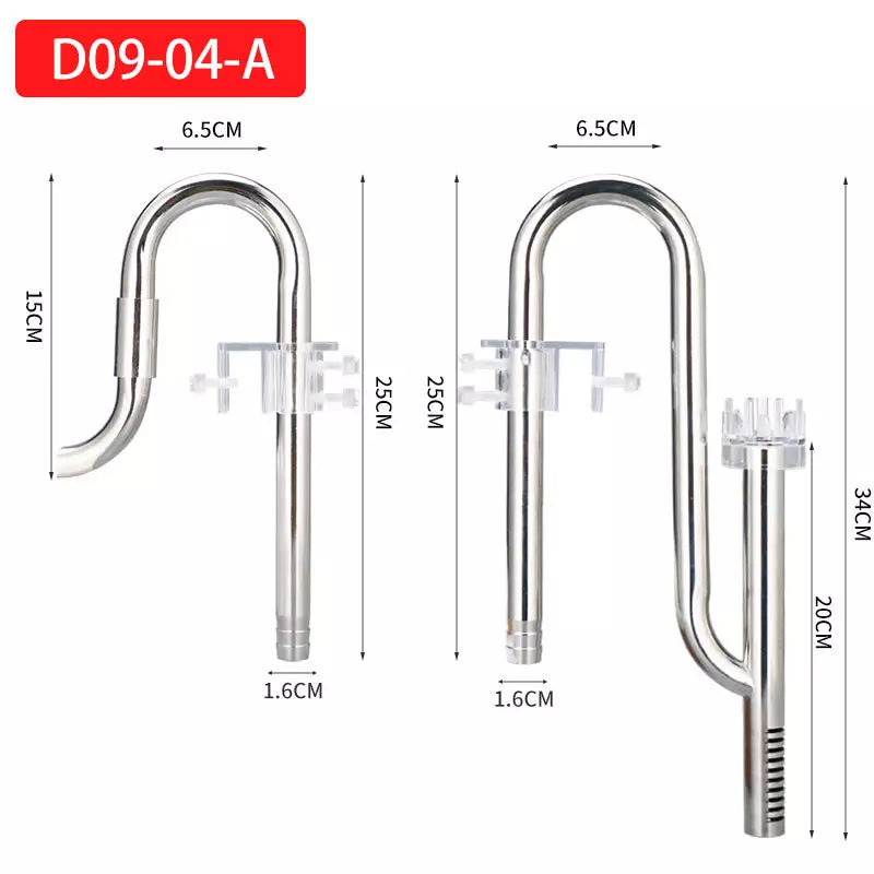 ZRDR | Wyin Stainless Steel Lilly Pipe with Skimmer (Inlet & Outlet set)