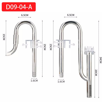 ZRDR | Wyin Stainless Steel Lilly Pipe with Skimmer (Inlet & Outlet set)