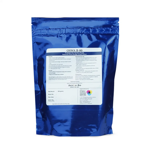 Oswa B-80 - Beneficial Pond Bacteria, Reduce Pond Sludge & Bad Odour 500GM