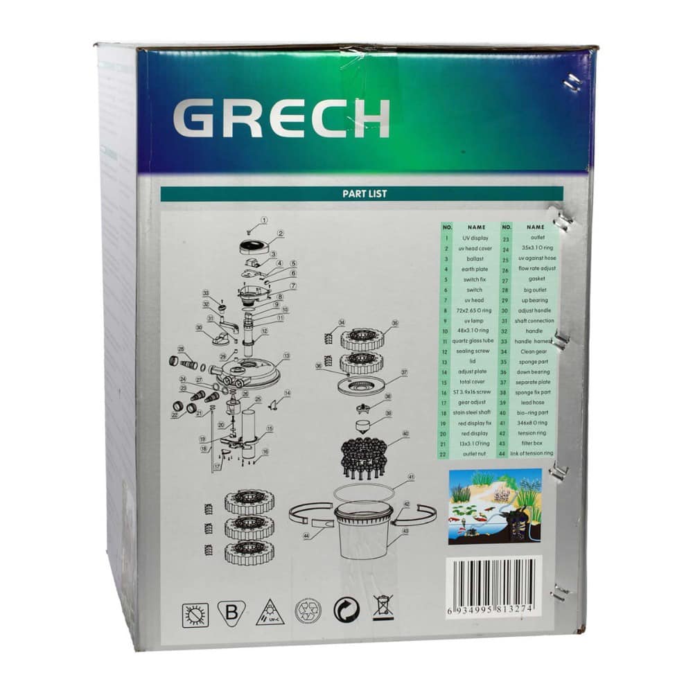 Sunsun Grech CPF 10000 Pond Filter with UV - Petsgool Online