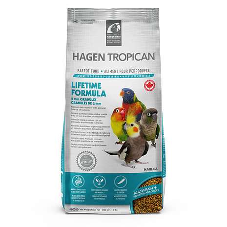 Hagen Tropican Lifetime Formula 2 mm Granule cockatiel 820 GM